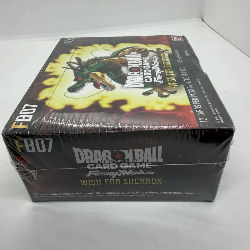 Dragon Ball Fusion World Fb07 Wish Shenron Booster Box Caja Wish For S ...