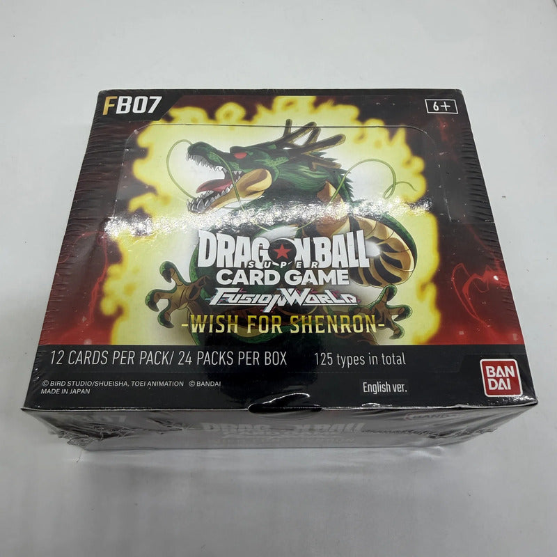 Dragon Ball Fusion World Fb07 Wish Shenron Booster Box Caja Wish For S ...