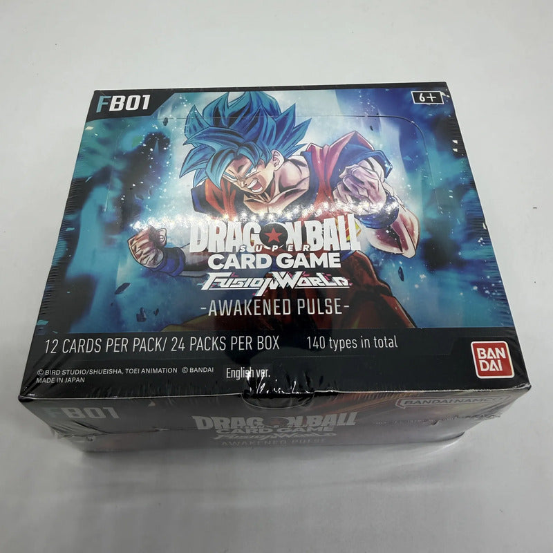 Dragon Ball Fusion World Fb01 Awakened Puls Booster Box Caja Inglés ...