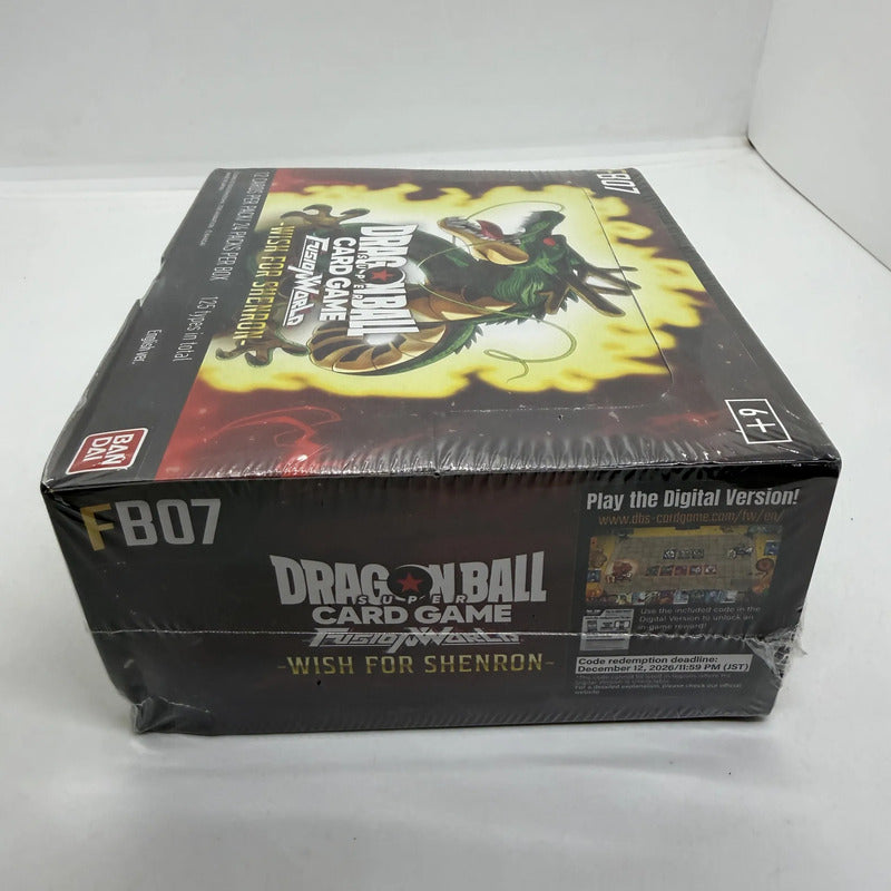Dragon Ball Fusion World Fb07 Wish Shenron Booster Box Caja Wish For S ...
